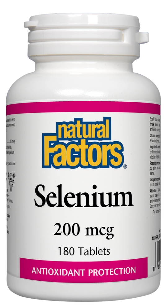 Natural Factors Selenium (200mcg) (180 Tabs) - Lifestyle Markets