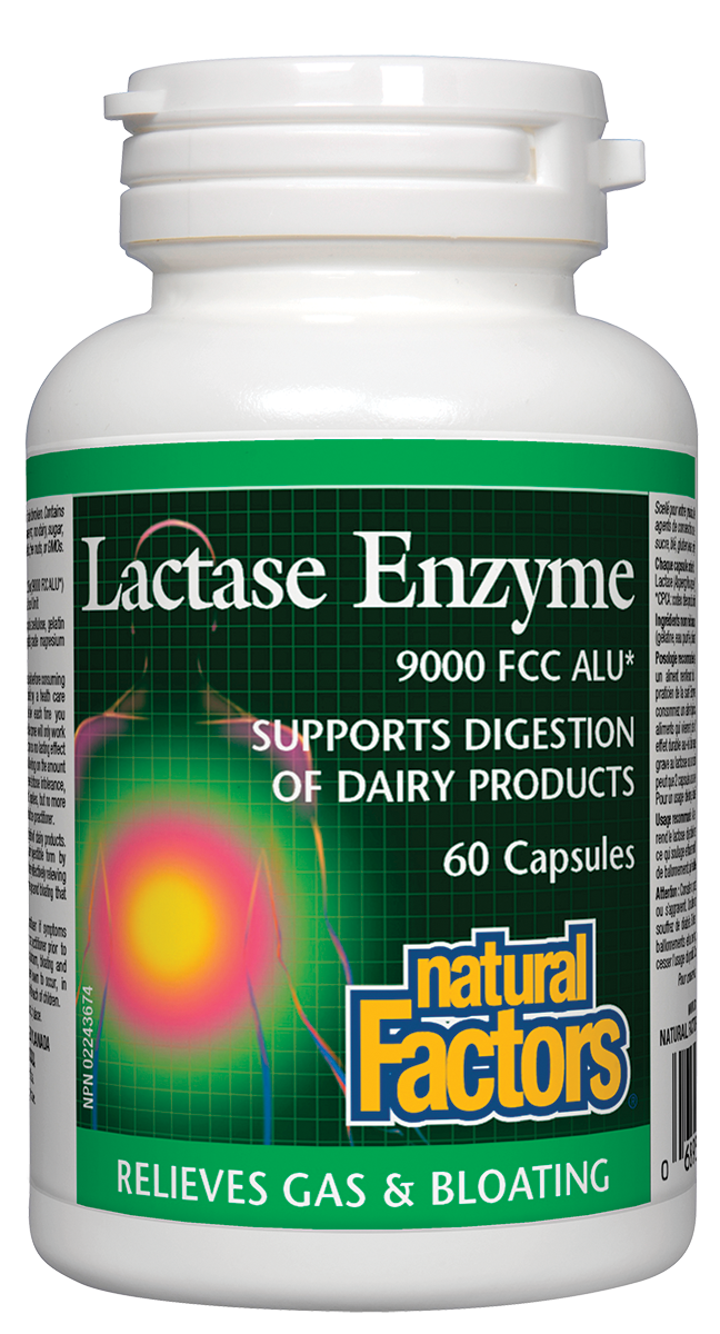 Natural Factors Lactase Enzyme (60 Capsules) - Lifestyle Markets