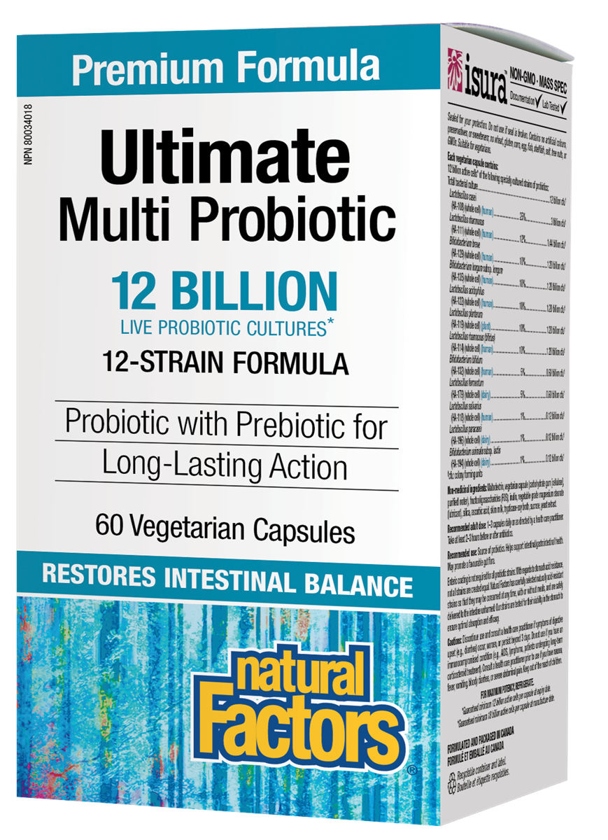 Natural Factors Ultimate Multi Probiotic 12B (60 VCaps) - Lifestyle Markets
