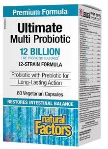 Natural Factors Ultimate Multi Probiotic 12B (60 VCaps) - Lifestyle Markets
