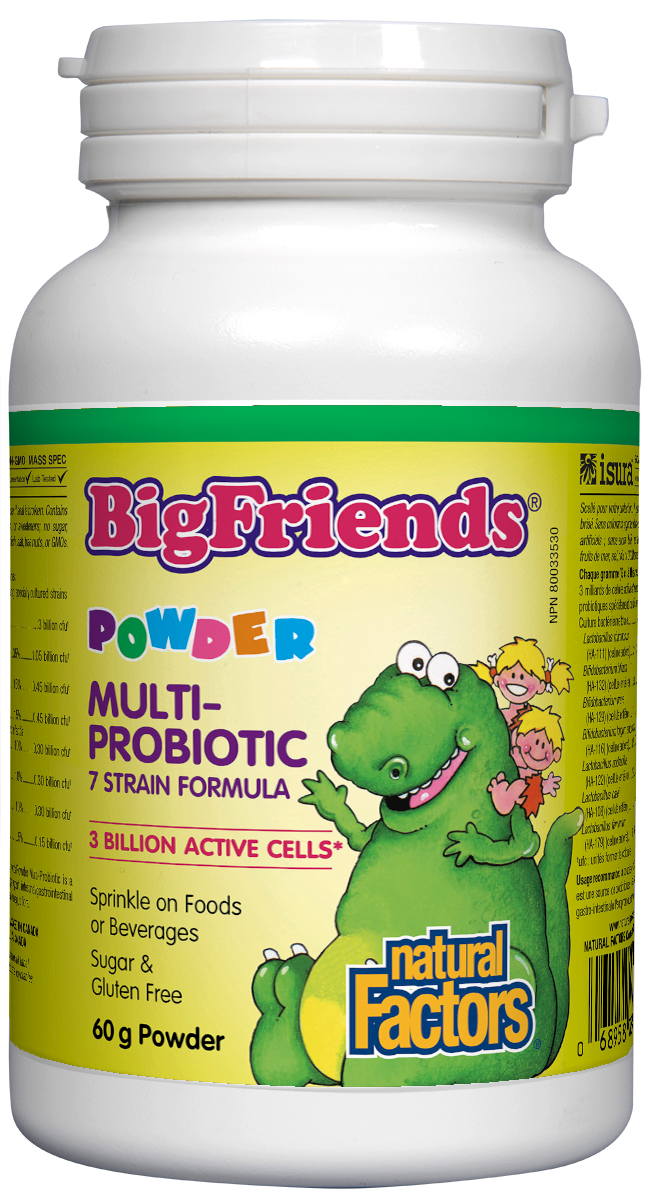 Natural Factors Big Friends Multi Probiotic Powder (60g) - Lifestyle Markets