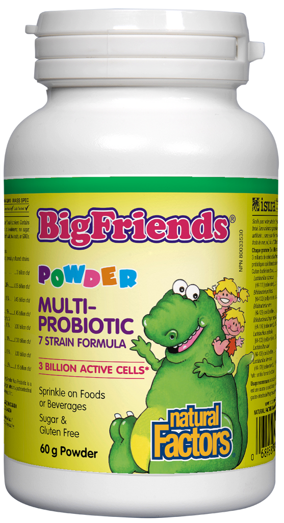 Natural Factors Big Friends Multi Probiotic Powder (60g) - Lifestyle Markets