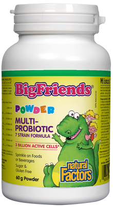 Natural Factors Big Friends Multi Probiotic Powder (60g) - Lifestyle Markets