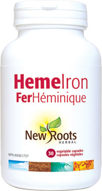 New Roots  HemeIron (30 VCaps) - Lifestyle Markets