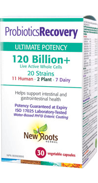 New Roots  Probiotics Recovery - 120 Billion + (30 VCaps) - Lifestyle Markets