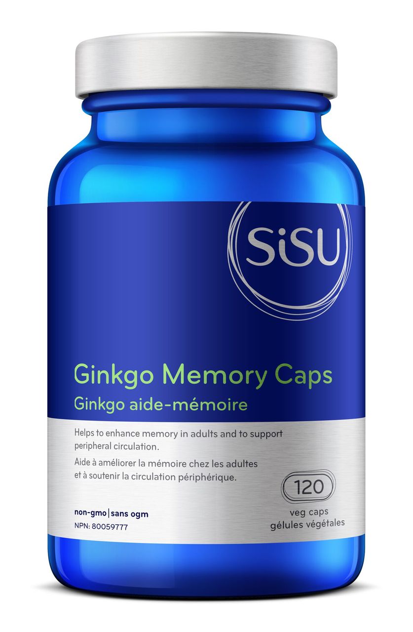 Sisu Ginkgo Memory Caps (120 Veg Caps) - Lifestyle Markets