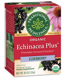 Traditional Medicinals Echinacea + Elderberry Tea (16 Bags) - Lifestyle Markets