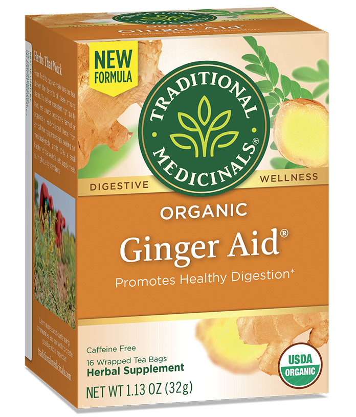 Traditional Medicinals Ginger Aid Tea (16 Bags) - Lifestyle Markets