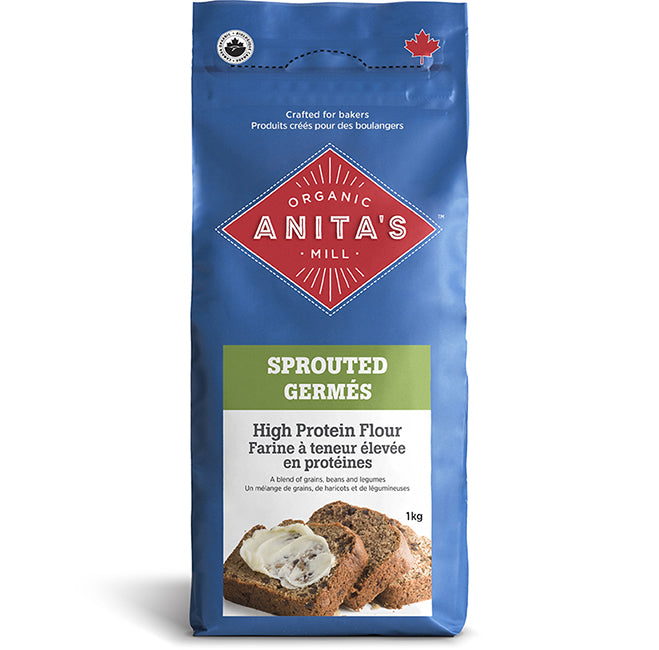 Anita's Organic Mill Sprouted High Protein Flour (1 kg) - Lifestyle Markets