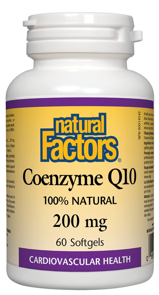 Natural Factors Coenzyme Q10 (200mg) (60 SoftGels) - Lifestyle Markets