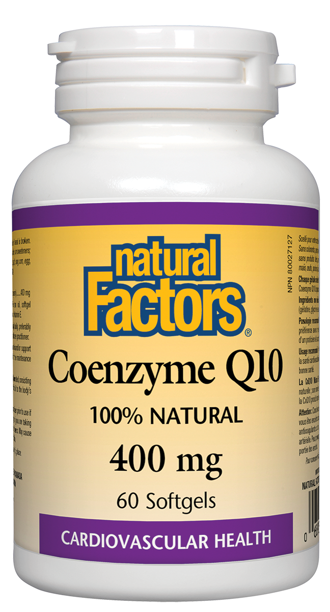 Natural Factors Coenzyme Q10 (400mg) (60 SoftGels) - Lifestyle Markets