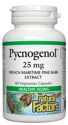 Natural Factors Pycnogenol (25mg) (60 Vegetarian Capsules) - Lifestyle Markets