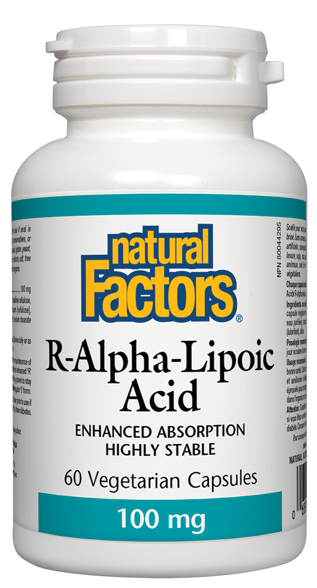 Natural Factors R-Lipoic Acid (100mg) (60 VCaps) - Lifestyle Markets
