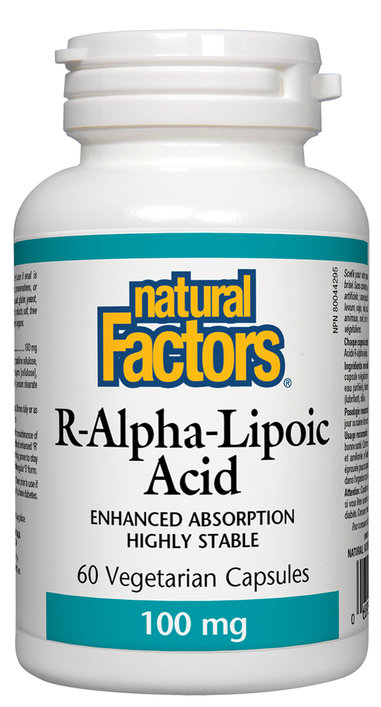 Natural Factors R-Lipoic Acid (100mg) (60 VCaps) - Lifestyle Markets