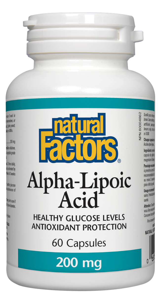 Natural Factors Alpha Lipoic Acid (200mg) (60 Caps) - Lifestyle Markets