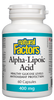 Natural Factors Alpha Lipoic Acid (400mg) (60 Capsules) - Lifestyle Markets