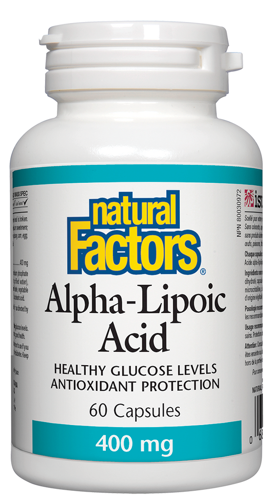 Natural Factors Alpha Lipoic Acid (400mg) (60 Capsules) - Lifestyle Markets