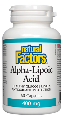 Natural Factors Alpha Lipoic Acid (400mg) (60 Capsules) - Lifestyle Markets