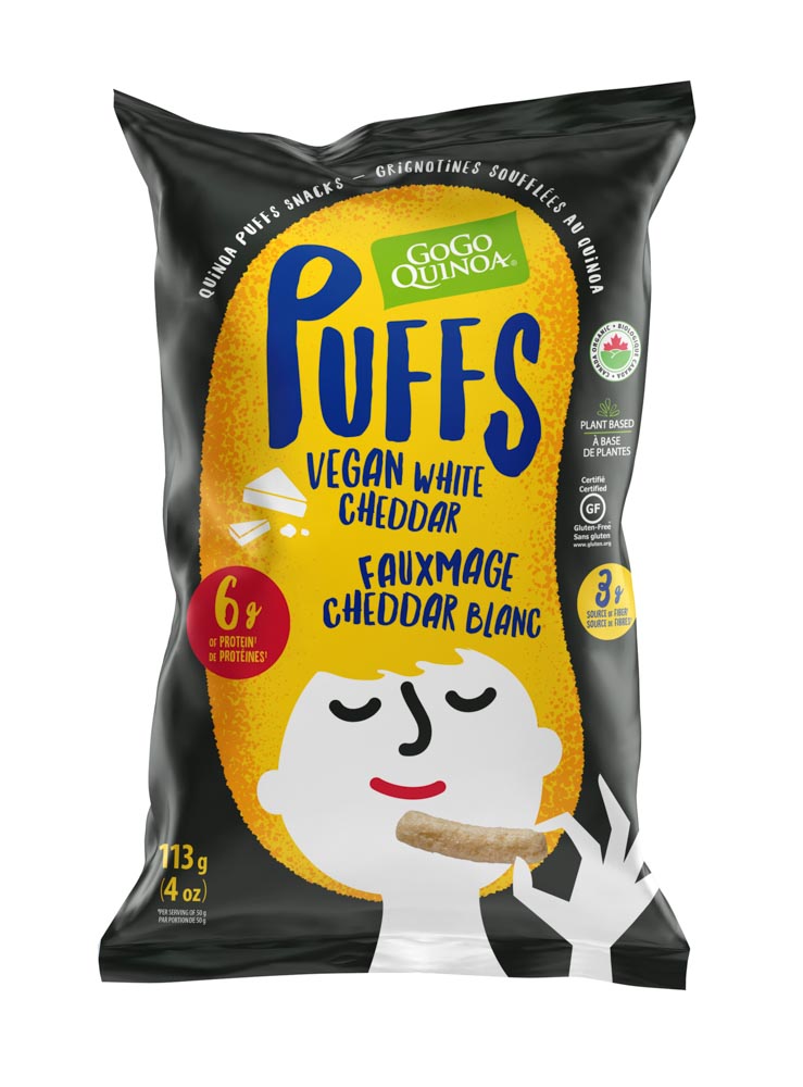 GoGo Quinoa Puffs - Vegan White Cheddar (113g) - Lifestyle Markets