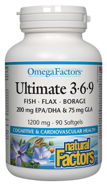 Natural Factors OmegaFactors Ultimate 3-6-9 (90 Capsules) - Lifestyle Markets