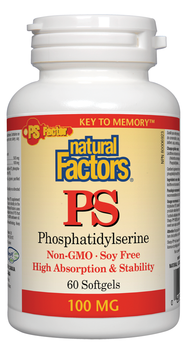 Natural Factors PS Phosphatidylserine (100mg) (60 Softgels) - Lifestyle Markets
