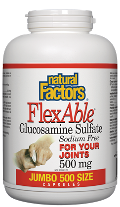 Natural Factors Flexable Glucosamine Sulfate (500 Capsules) - Lifestyle Markets