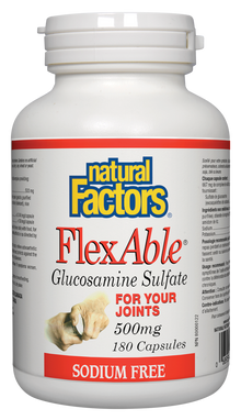 Natural Factors Flexable Glucosamine Sulfate (180 Capsules) - Lifestyle Markets