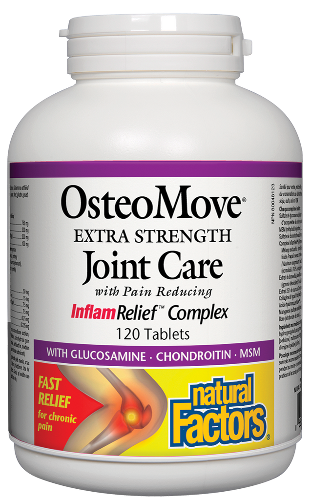 Natural Factors OsteoMove Extra Strength Joint Care (120 Tablets) - Lifestyle Markets