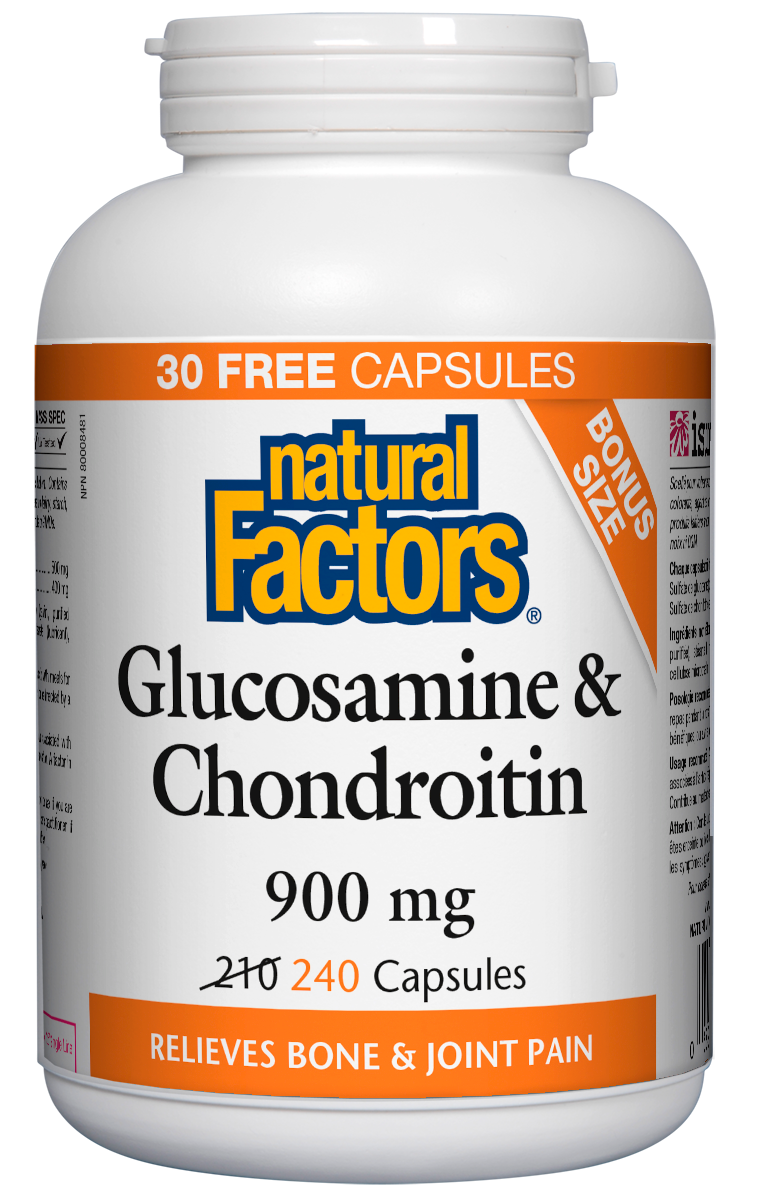 Natural Factors Glucosamine & Chondroitin (240 Caps) Lifestyle Markets