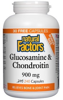 Natural Factors Glucosamine & Chondroitin (240 Caps) - Lifestyle Markets
