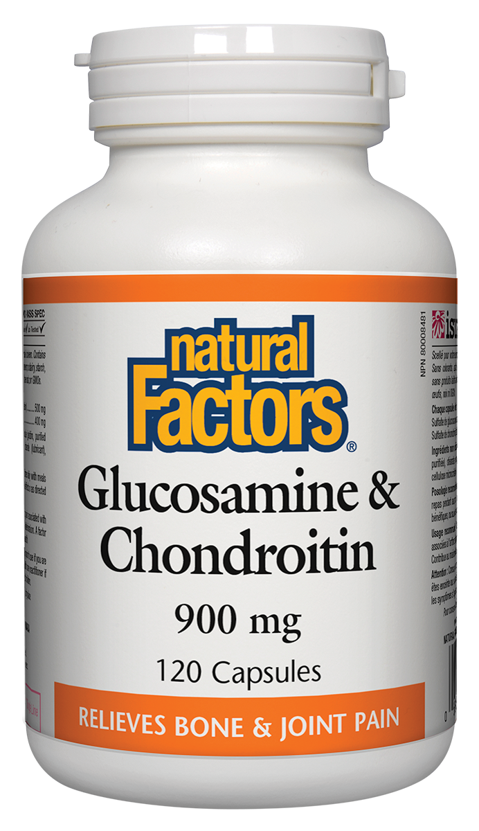 Natural Factors Glucosamine & Chondroitin Sulfates (900mg) (120