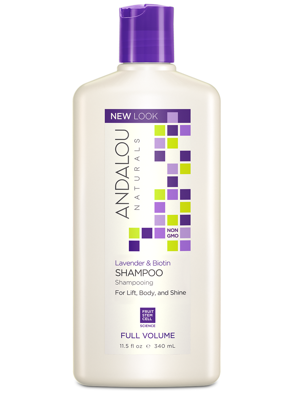Andalou Naturals Full Volume Shampoo Lavender & Biotin (340ml) - Lifestyle Markets