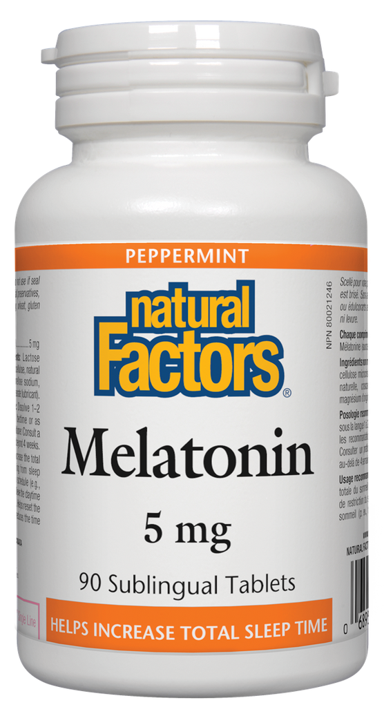 Natural Factors Melatonin (5mg) (90 Sublingual Tablets) - Lifestyle Markets