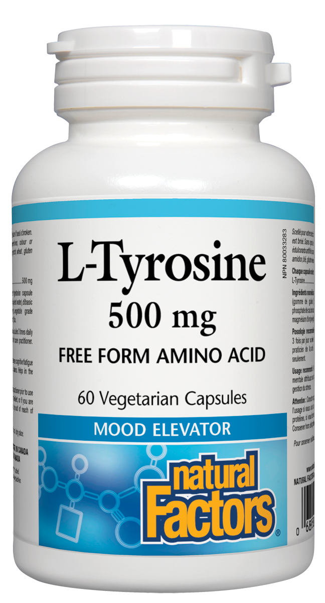 Natural Factors L-Tyrosine (500mg) (60 VCaps) - Lifestyle Markets