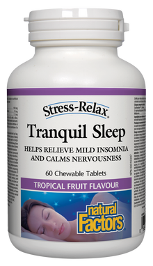 Natural Factors Stress-Tranquil Sleep (60 Chewable Tablets) - Lifestyle Markets
