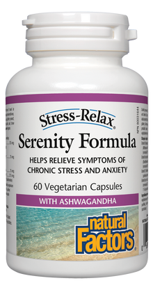 Natural Factors Stress Relax Serenity Formula (60 Vegetarian Capsules) - Lifestyle Markets
