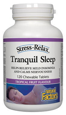 Natural Factors Stress-Relax Tranquil Sleep (120 Chewable Tablets) - Lifestyle Markets