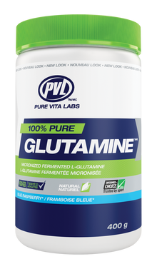 PVL 100% Pure Glutamine - Blue Raspberry (400g) - Lifestyle Markets