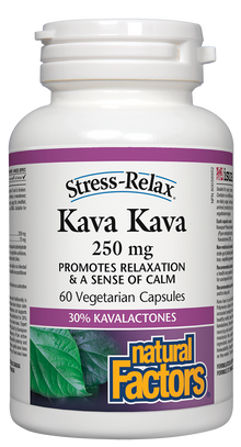 Natural Factors Kava Kava (250mg) (60 Vegetarian Capsules) - Lifestyle Markets