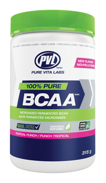 PVL 100% Pure BCAA - Tropical Punch (315g) - Lifestyle Markets