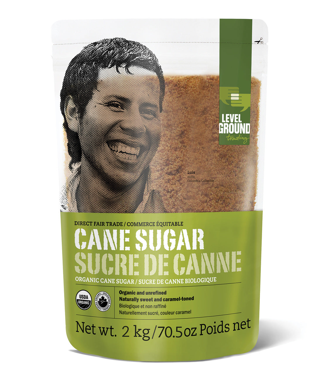 Level Ground Fair Trade Cane Sugar (2kg) - Lifestyle Markets