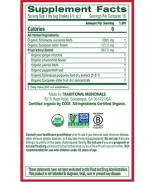 Traditional Medicinals Echinacea + Elderberry Tea (16 Bags) - Lifestyle Markets