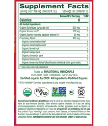 Traditional Medicinals Throat Coat Lemon Echinacea Tea (16 Bags) - Lifestyle Markets