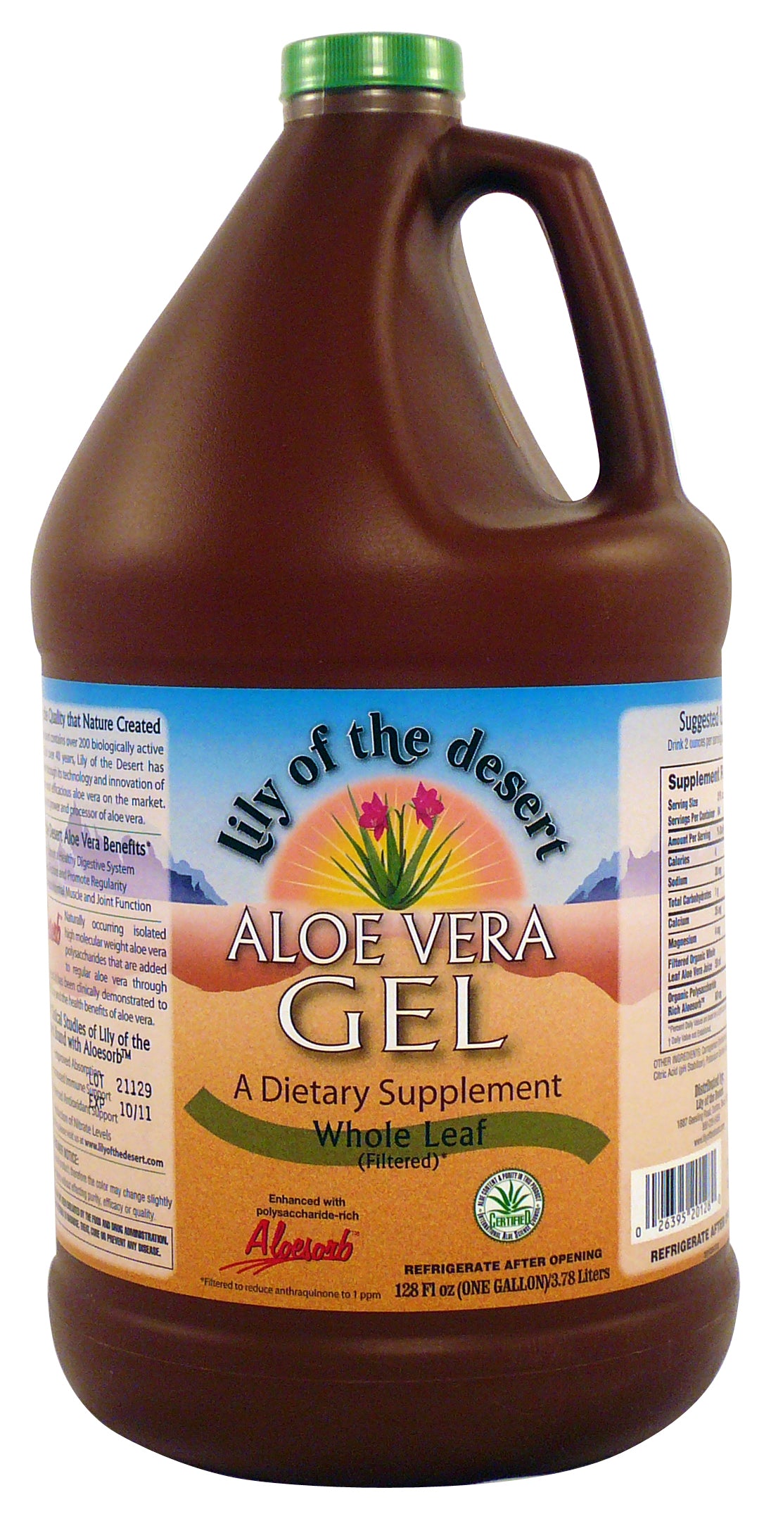 Lily of the Desert Aloe Vera Gel Whole Leaf (3.8L) - Lifestyle Markets