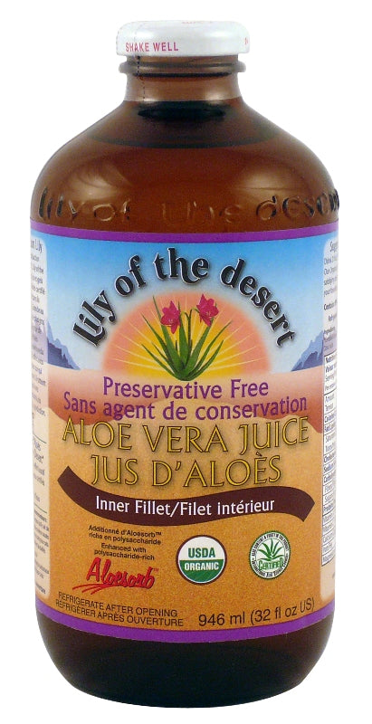 Lily of the Desert Preservative Free Aloe Vera Juice Inner Fillet (946ml) - Lifestyle Markets