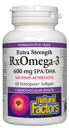 Natural Factors Rx Omega-3 Factors Extra Strength (600 mg EPA/DHA) (60 SoftGels) - Lifestyle Markets