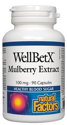 Natural Factors WellBetX Mulberry Extract (100 mg) (90 Capsules) - Lifestyle Markets