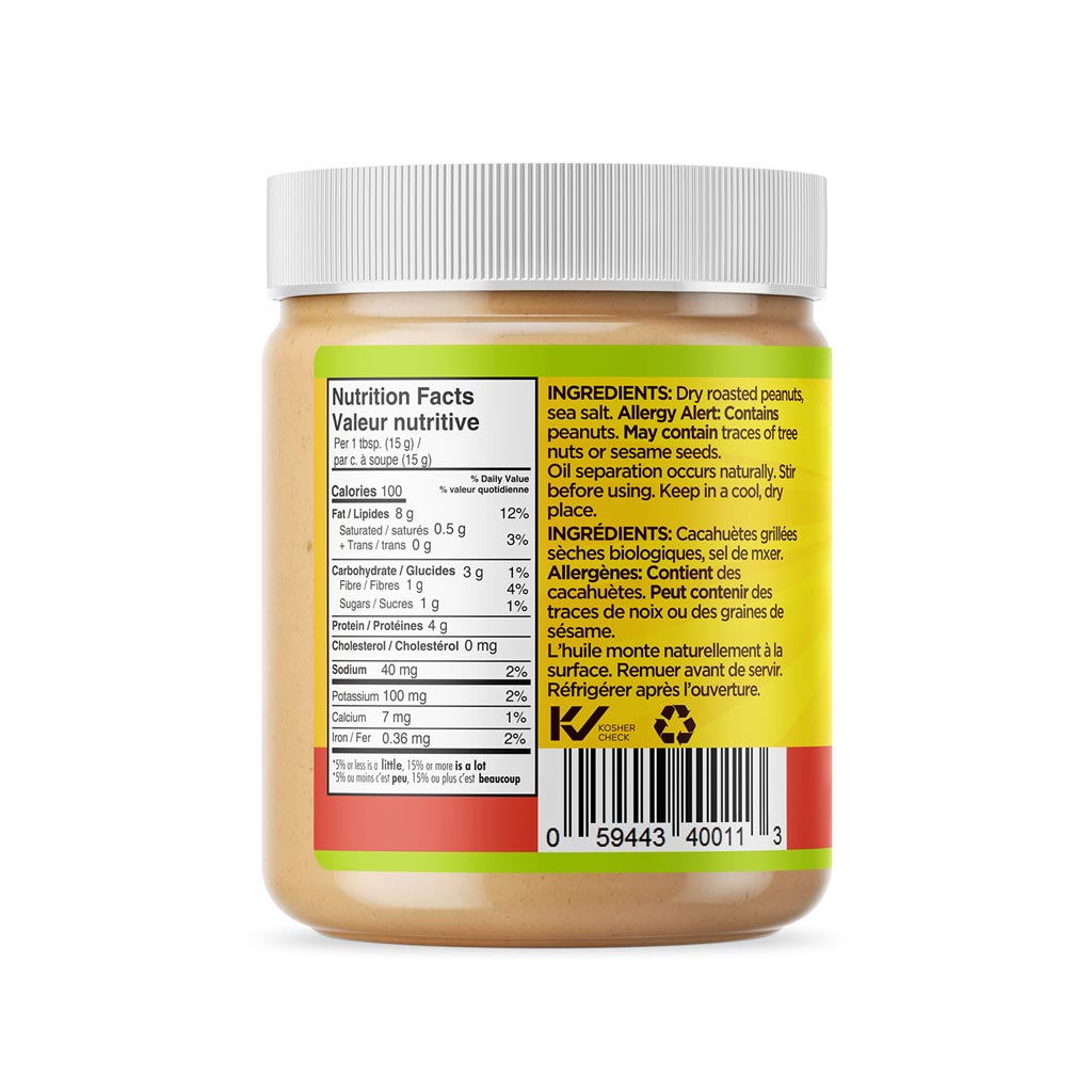 New World Organics Peanut Butter (Salted) - Crunchy (500g) - Lifestyle Markets