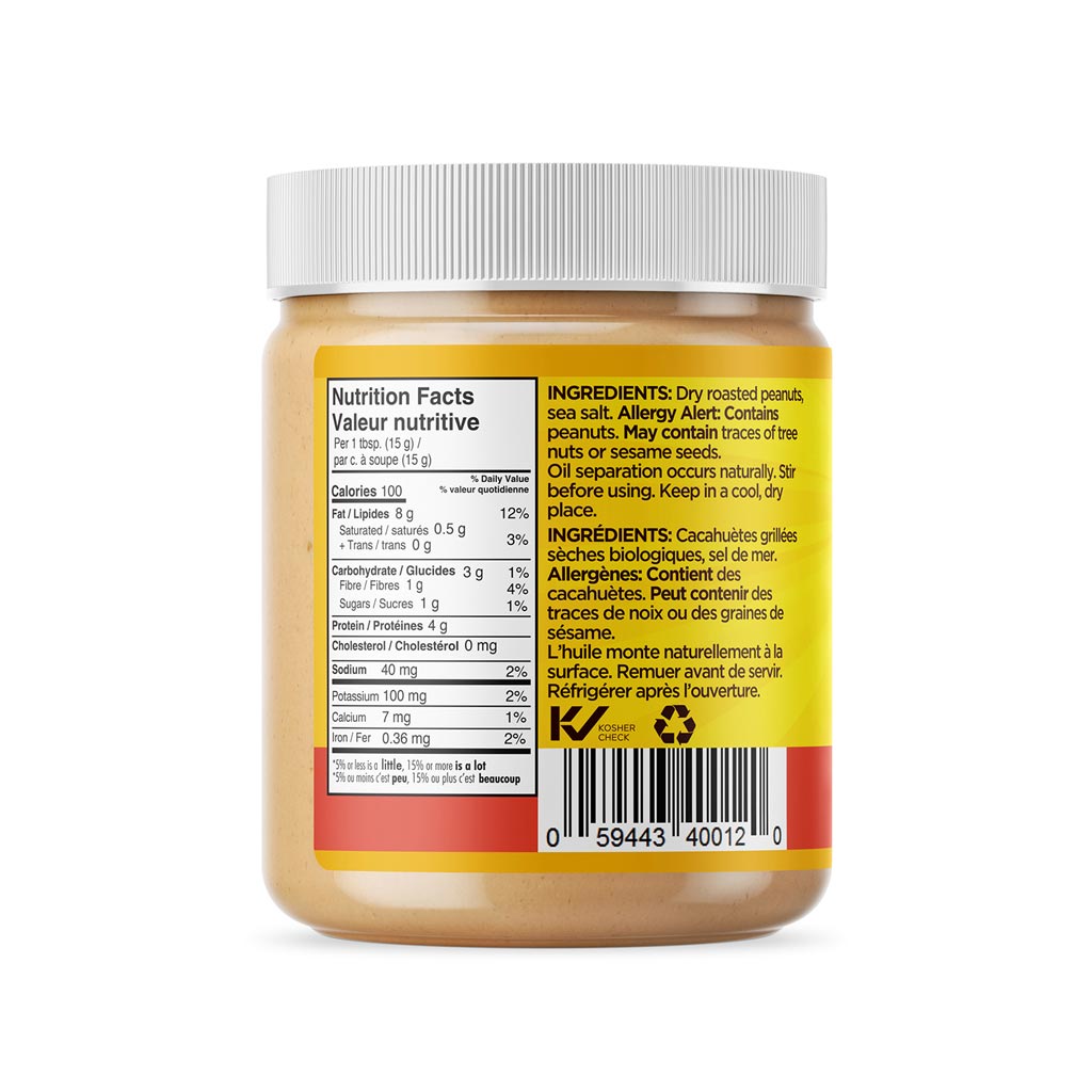 New World Organics Peanut Butter (Salted) - Smooth (500g) - Lifestyle Markets