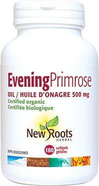 New Roots  Evening Primrose Oil (500mg) (180 SoftGels) - Lifestyle Markets
